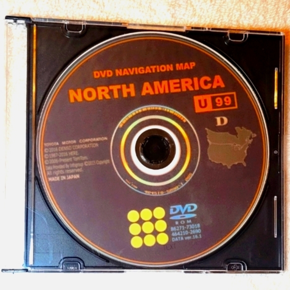 Toyota Gen 6 Navigation Latest 2017-18 Map Update DVD U99 Version 17.1 N America - Picture 5 of 11